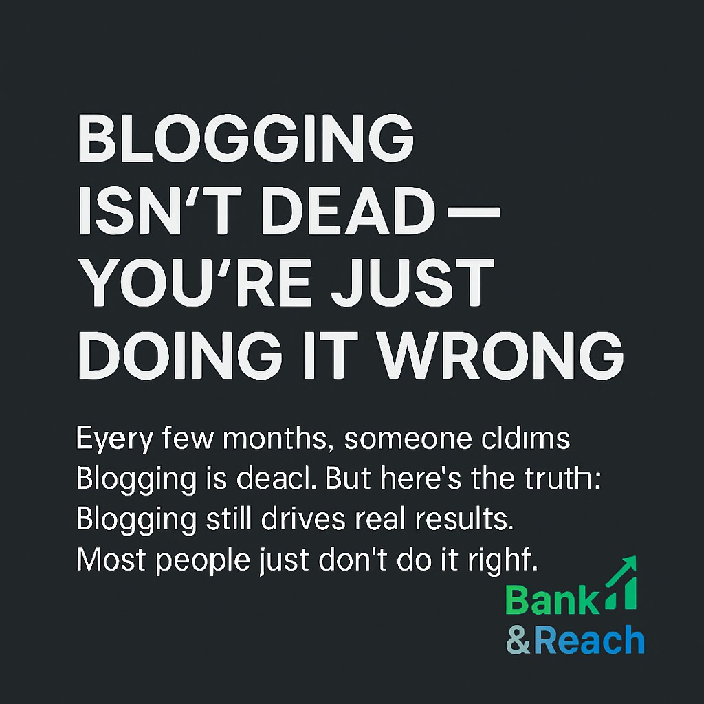 Blogging Isn’t Dead — You’re Just Doing It&nbsp;Wrong