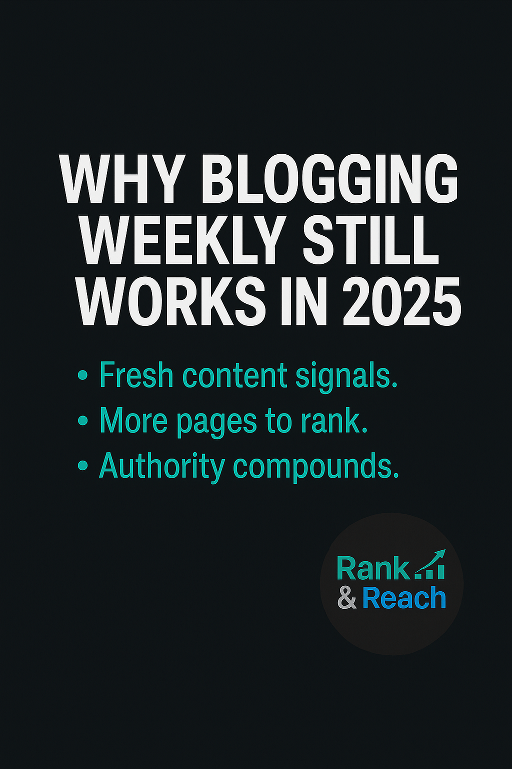 Why Blogging Weekly Still Works in&nbsp;2025